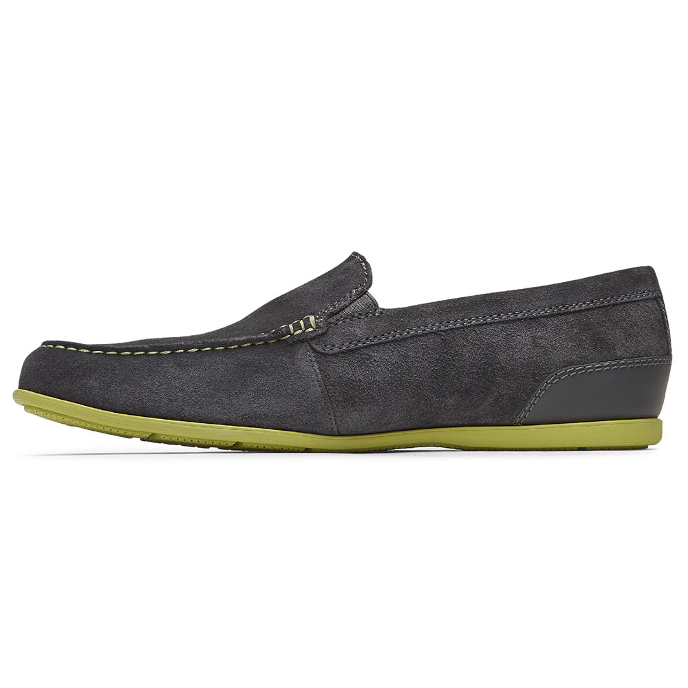 Sapato Vela Rockport Homem Cinzentas Escuro - Malcom Venetian - 24830CFZE